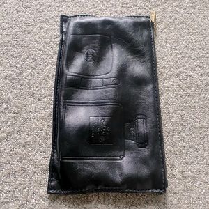 Chanel authentic leather makeup bag